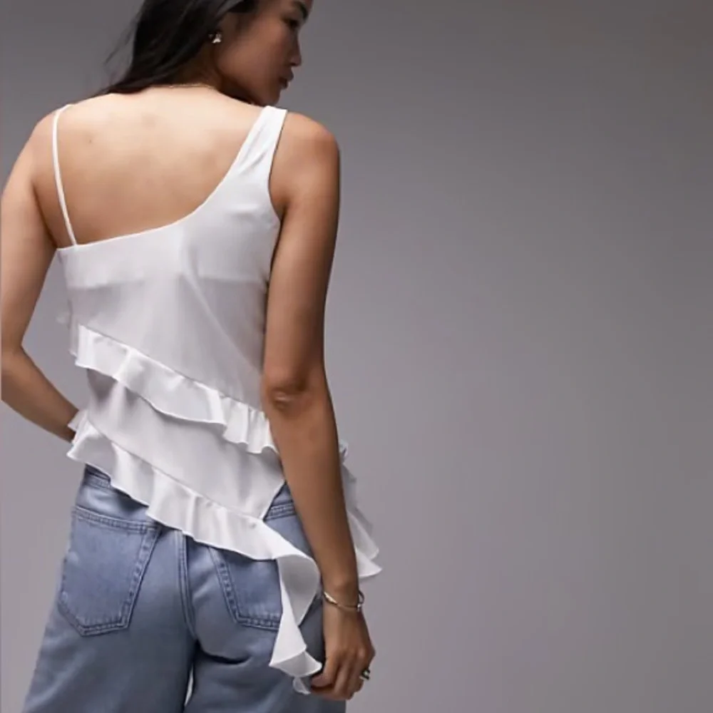 Topshop Ruffle Front Blouse - Picture 12 of 12